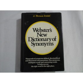    WEBSTER'S  NEW  DICTIONARY  OF  SYNONYMS  -  Merriam Company Publishers 